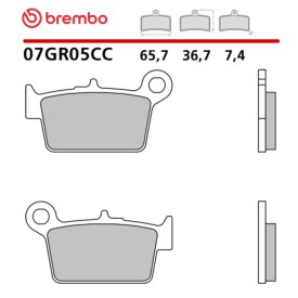 Motorcycle Brake Pads Brembo 07GR05CC