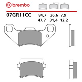 Pastiglie Freno Moto Brembo 07GR11CC