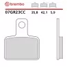 Plaquettes de Frein Moto Brembo 07GR23CC