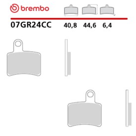 Pastiglie Freno Moto Brembo 07GR24CC