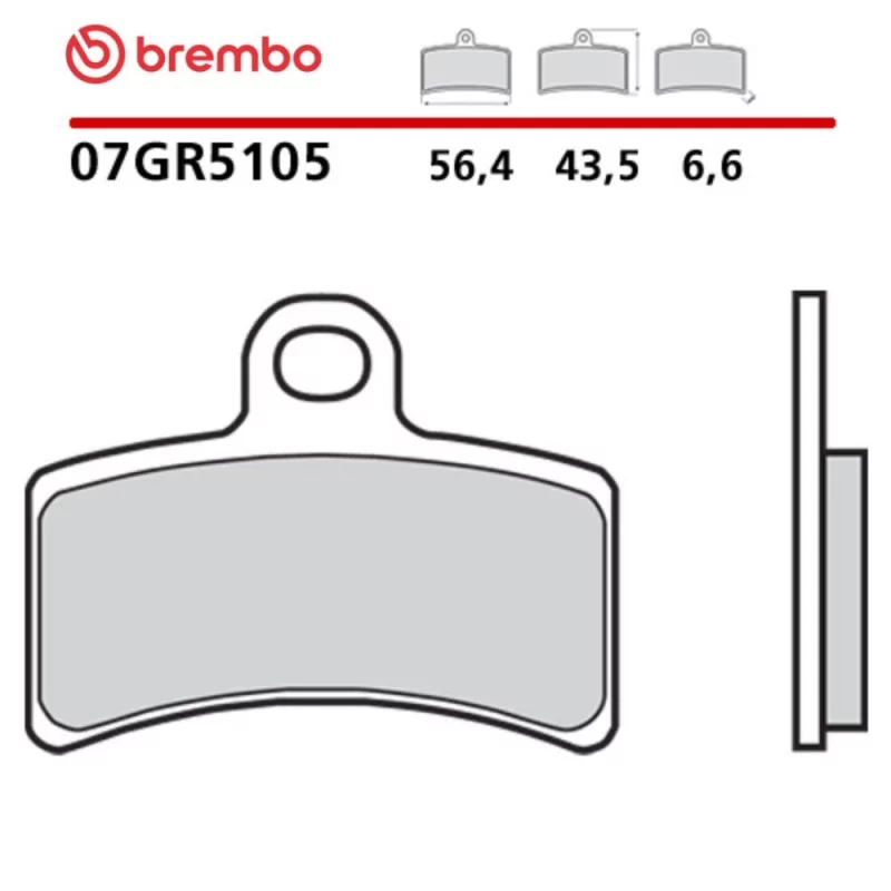 Pastillas Moto Brembo 07GR5105 Pastillas Moto Brembo 07GR5105