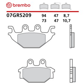 Motorrad Bremsbel&auml;ge Brembo 07GR5209