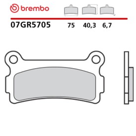 Motorrad Bremsbel&auml;ge Brembo 07GR5705