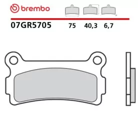 Plaquettes de Frein Moto Brembo 07GR5705