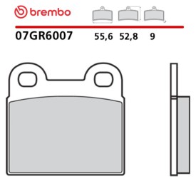 Plaquettes de Frein Moto Brembo 07GR6007