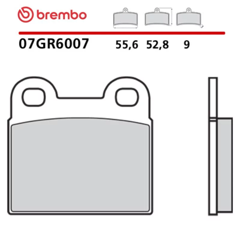 Plaquettes de Frein Moto Brembo 07GR6007