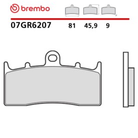 Motorcycle Brake Pads Brembo 07GR6207