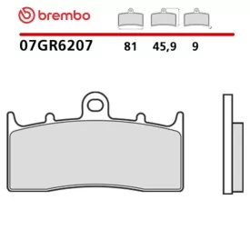 Pastillas Moto Brembo 07GR6207