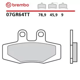 Plaquettes de Frein Moto Brembo 07GR64TT