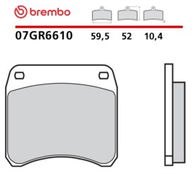 Motorrad Bremsbel&auml;ge Brembo 07GR6610