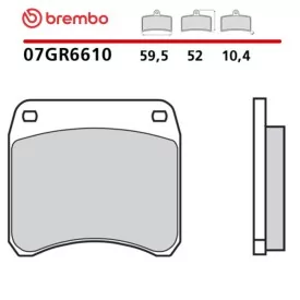 Motorcycle Brake Pads Brembo 07GR6610