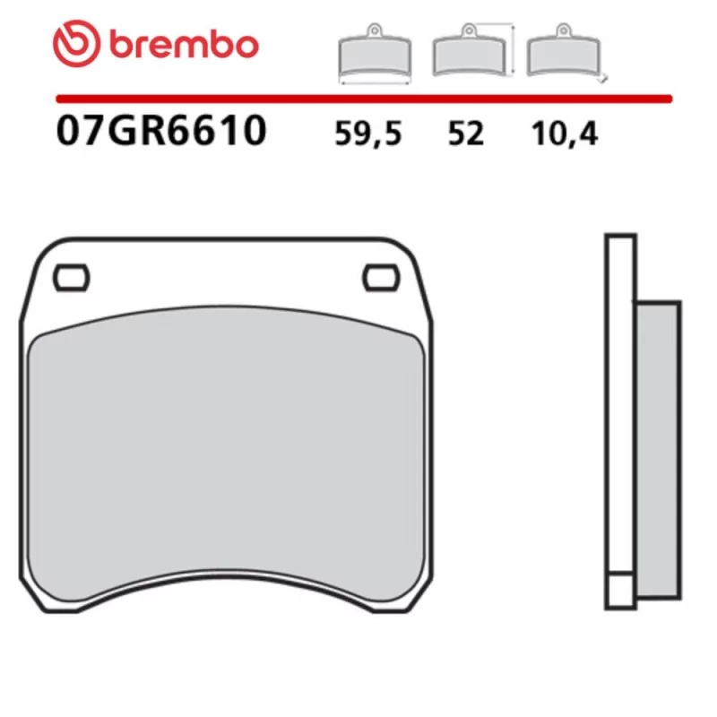 Pastillas Moto Brembo 07GR6610