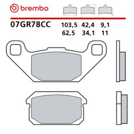 Plaquettes de Frein Moto Brembo 07GR78CC