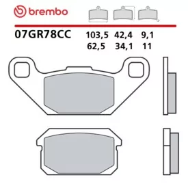 Motorcycle Brake Pads Brembo 07GR78CC