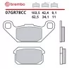 Plaquettes de Frein Moto Brembo 07GR78CC