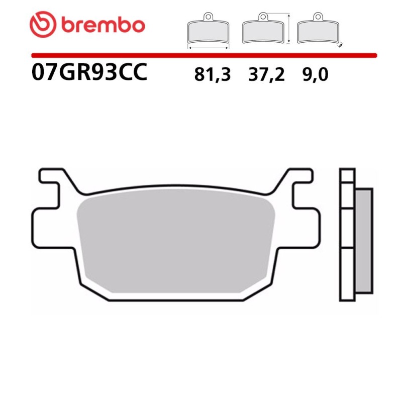 Pastillas Moto Brembo 07GR93CC Pastillas Moto Brembo 07GR93CC