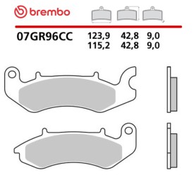 Pastillas Moto Brembo 07GR96CC