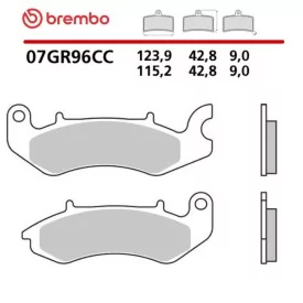 Plaquettes de Frein Moto Brembo 07GR96CC