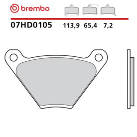 Motorcycle Brake Pads Brembo 07HD0105