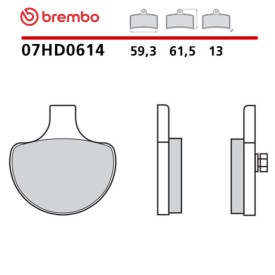 Pastiglie Freno Moto Brembo 07HD0614