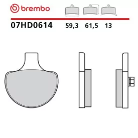 Motorcycle Brake Pads Brembo 07HD0614