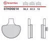 Plaquettes de Frein Moto Brembo 07HD0614