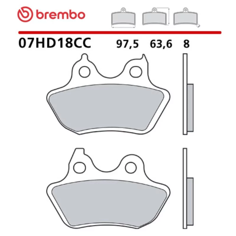 Plaquettes de Frein Moto Brembo 07HD18CC