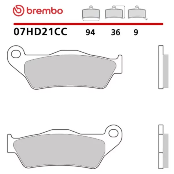 Motorrad Bremsbeläge Brembo 07HD21CC
