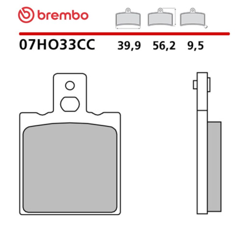 Motorcycle Brake Pads Brembo 07HO33CC Motorcycle Brake Pads Brembo 07HO33CC