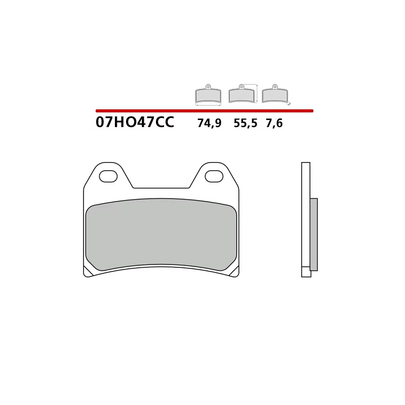 Plaquettes de Frein Moto Brembo 07HO47CC