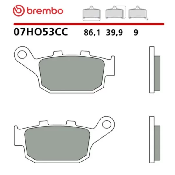 Motorrad Bremsbeläge Brembo 07HO53CC
