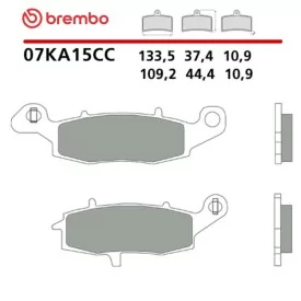 Pastillas Moto Brembo 07KA15CC