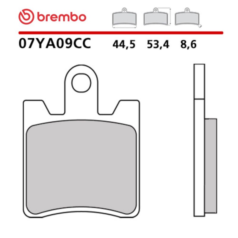 Motorcycle Brake Pads Brembo 07YA09CC Motorcycle Brake Pads Brembo 07YA09CC