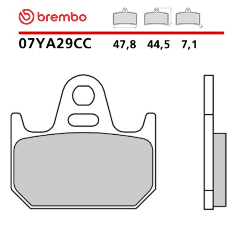 Motorrad Bremsbeläge Brembo 07YA29CC Motorrad Bremsbeläge Brembo 07YA29CC