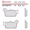 Pastiglie Freno Moto Brembo 07YA41TT