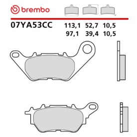 Motorcycle Brake Pads Brembo 07YA53CC