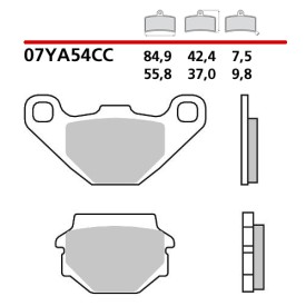 Pastiglie Freno Moto Brembo 07YA54CC