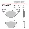 Motorrad Bremsbeläge Brembo 07YA54CC