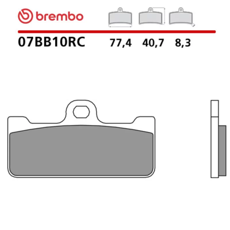 Motorcycle Brake Pads Brembo 07BB10RC