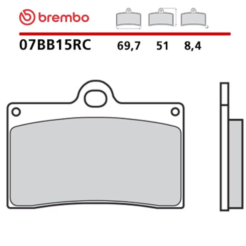 Plaquettes de Frein Moto Brembo 07BB15RC