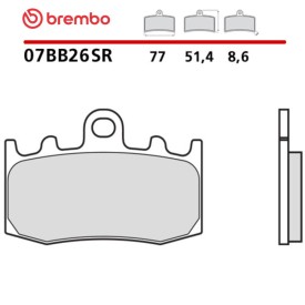 Motorcycle Brake Pads Brembo 07BB26SR