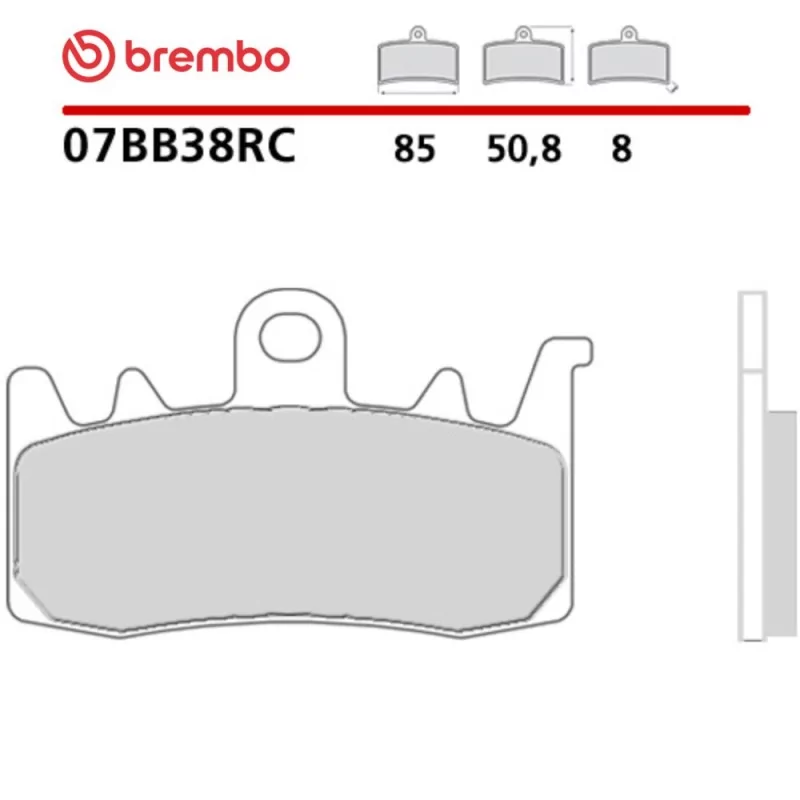 Plaquettes de Frein Moto Brembo 07BB38RC