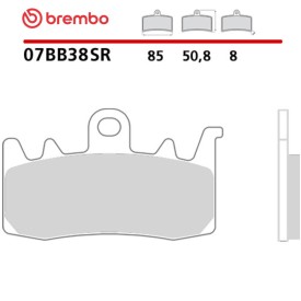 Plaquettes de Frein Moto Brembo 07BB38SR