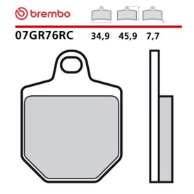 Motorcycle Brake Pads Brembo 07GR76RC