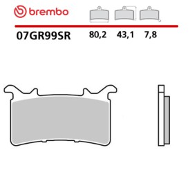 Motorcycle Brake Pads Brembo 07GR99SR
