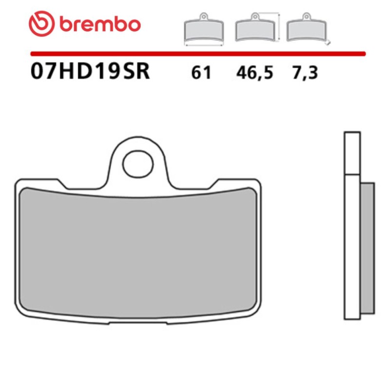 Motorrad Bremsbeläge Brembo 07HD19SR Motorrad Bremsbeläge Brembo 07HD19SR