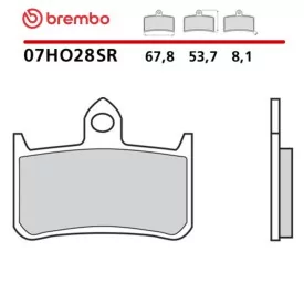 Plaquettes de Frein Moto Brembo 07HO28SR