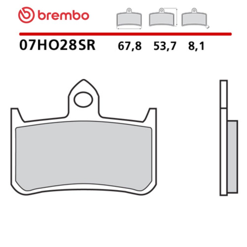 Motorcycle Brake Pads Brembo 07HO28SR Motorcycle Brake Pads Brembo 07HO28SR