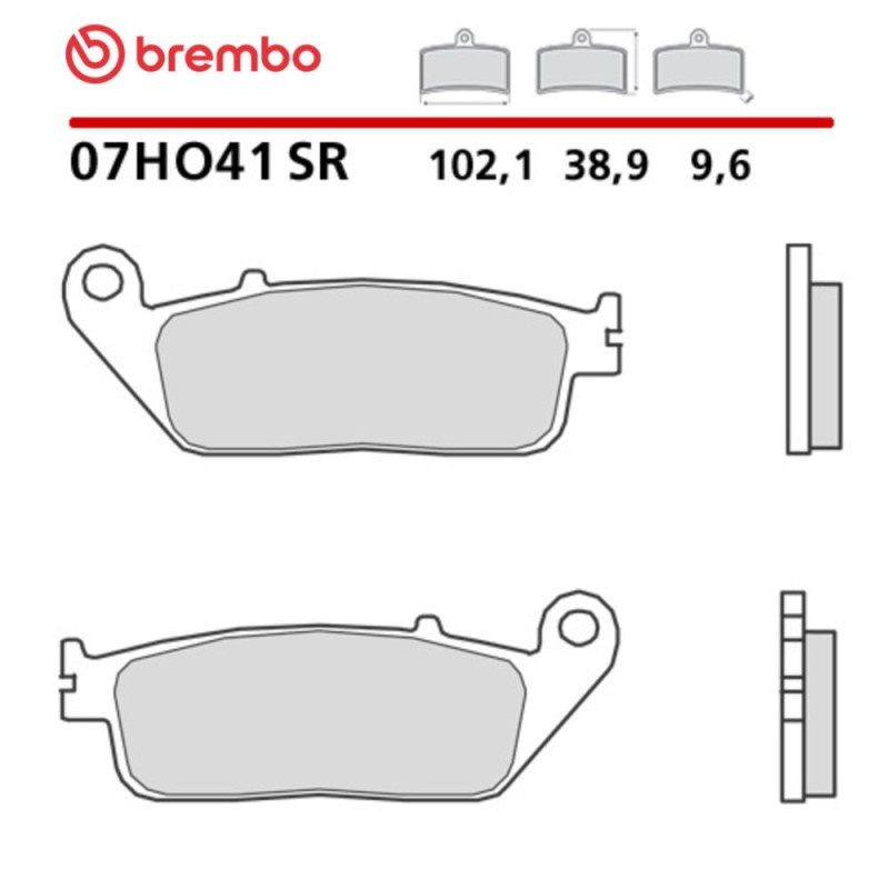 Motorcycle Brake Pads Brembo 07HO41SR Motorcycle Brake Pads Brembo 07HO41SR