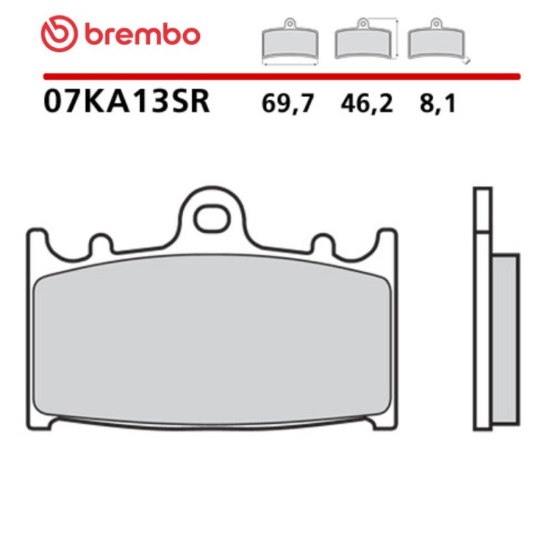 Plaquettes de Frein Moto Brembo 07KA13SR Plaquettes de Frein Moto Brembo 07KA13SR
